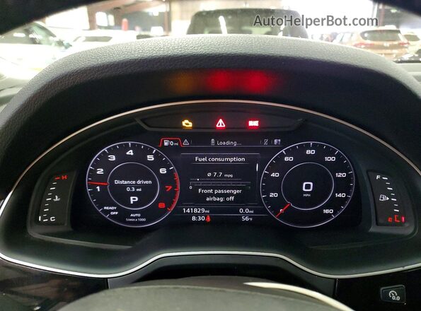 WA1VAAF72HD001632 2017 AUDI Q7 Black Widok tylnych siedzeń