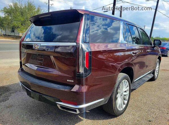 1GYS3AKLXPR190547 2023 CADILLAC ESCALADE Бордовый Вид спереди