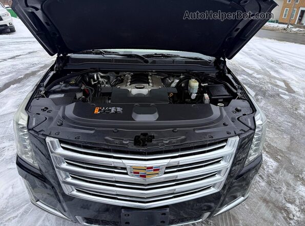 1GYS4KKJ7JR156350 2018 CADILLAC ESCALADE Черный Вид подкапотного пространства