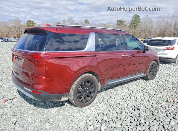 KNDNE5H38N6082034 2022 KIA CARNIVAL Красный Передняя правая четверть