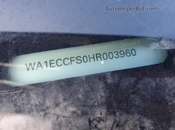 WA1ECCFS0HR003960 2017 AUDI Q3 Black Панорамний вид салону 360°