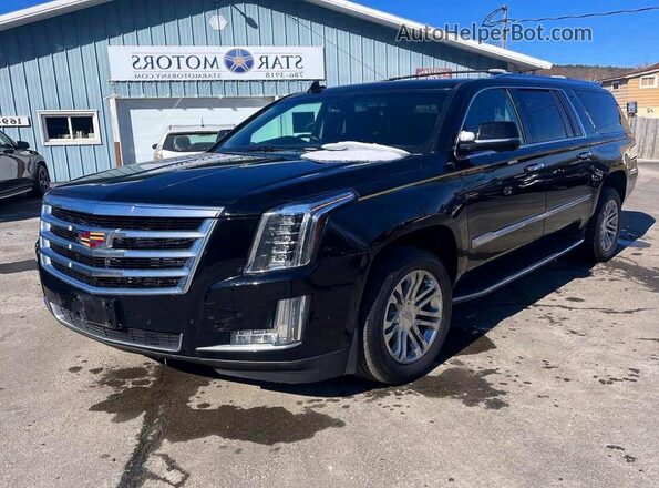 1GYS4GKJ0JR215185 2018 CADILLAC ESCALADE Черный Задняя правая четверть