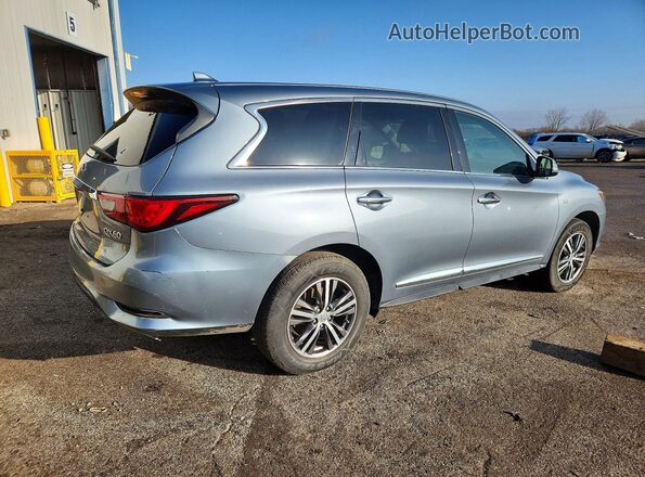5N1DL0MM1JC525313 2018 INFINITI QX60 Синий Передняя правая четверть