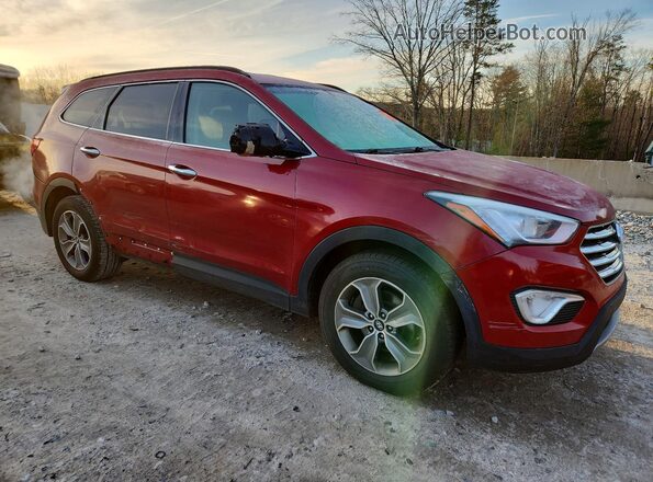 KM8SMDHF5GU143294 2016 HYUNDAI SANTA Red Widok z przodu