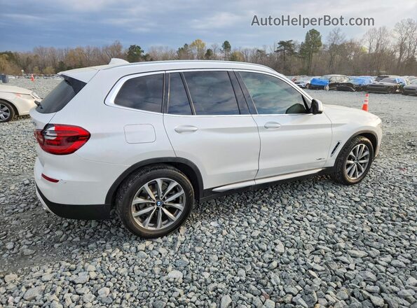 5UXTR9C55JLC69563 2018 BMW X3 Белый Передняя правая четверть