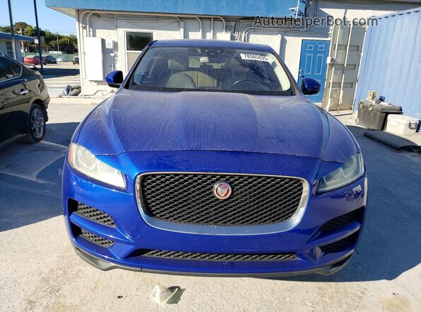 SADCJ2GX4JA236160 2018 JAGUAR F-PACE Синий Вид сзади