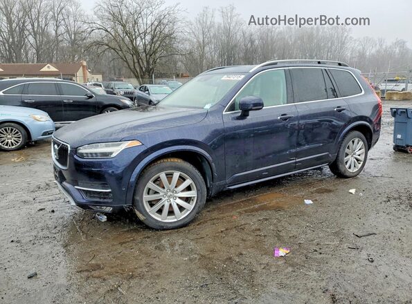 YV4A22PK0G1024978 2016 VOLVO XC90 Синий Передняя левая четверть