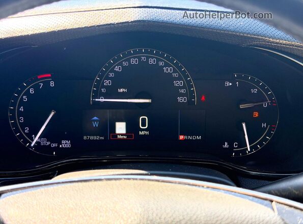 1G6AX5SS3K0143154 2019 CADILLAC CTS Белый Вид щитка приборов