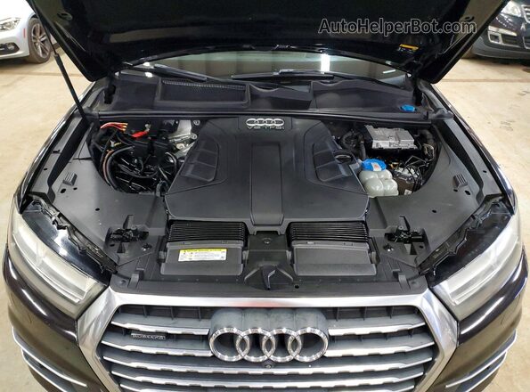 WA1VAAF72HD001632 2017 AUDI Q7 Black Widok naklejki z numerem VIN