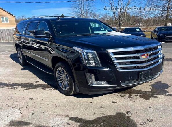 1GYS4GKJ0JR215185 2018 CADILLAC ESCALADE Черный Передняя левая четверть
