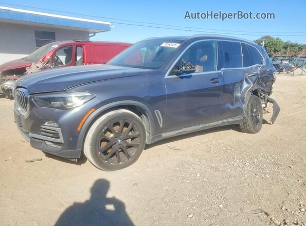 5UXCR6C08M9F08835 2021 BMW X5 Blue უკანა მარცხენა