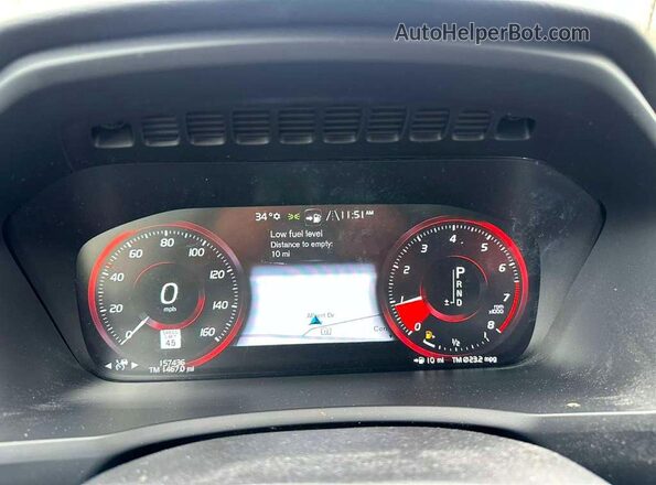 YV4A22PK9K1439533 2019 VOLVO XC90 Черный Вид панели приборов