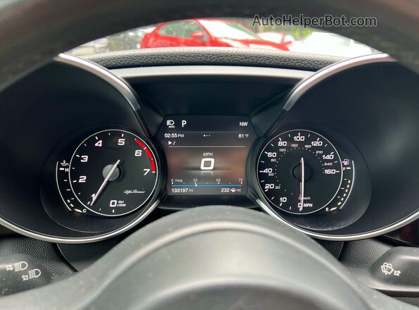 ZARFAEEN9H7544398 2017 ALFA ROMEO GIULIA Серый Вид щитка приборов