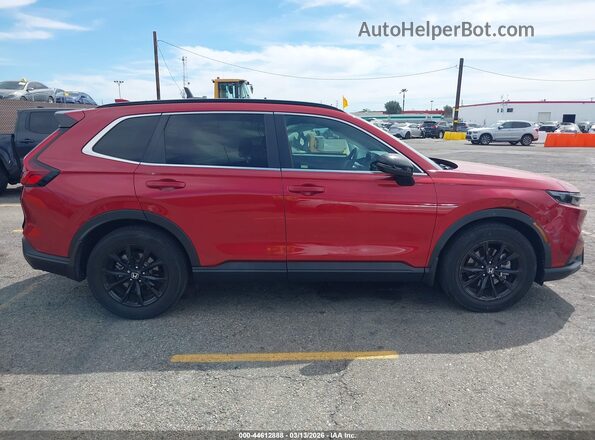 7FARS5H53PE006728 2023 HONDA CR-V HYBRID Red Вид задньої частини салону