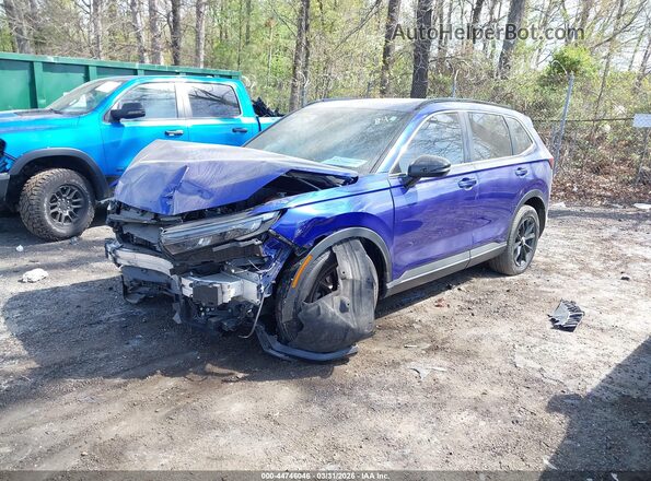 7FARS5H56PE001569 2023 HONDA CR-V HYBRID Синий Передняя левая четверть