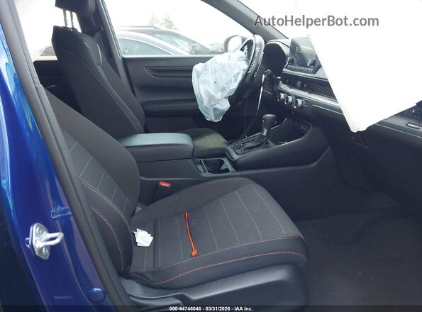 7FARS5H56PE001569 2023 HONDA CR-V HYBRID Синий Вид салона спереди