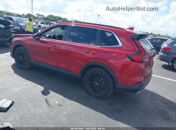 7FARS5H57RE008372 2024 HONDA CR-V HYBRID Red Rear left