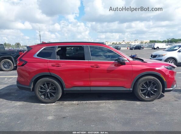 7FARS5H57RE008372 2024 HONDA CR-V HYBRID Red Rear interior view