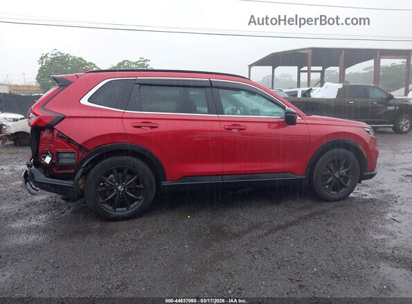 7FARS5H89RE036832 2024 HONDA CR-V HYBRID Red Widok wnętrza z tyłu