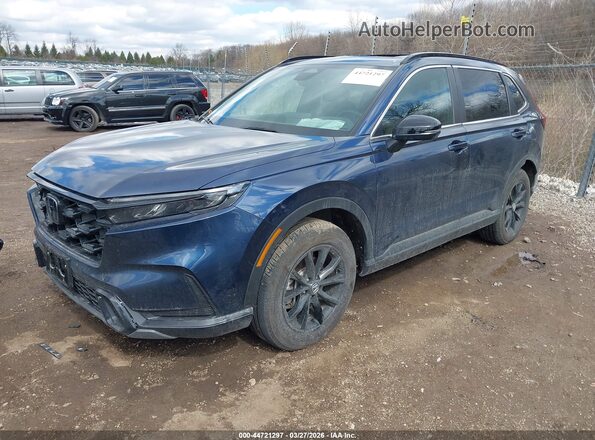 7FARS6H51SE056512 2025 HONDA CR-V HYBRID Dark Blue Передняя левая четверть