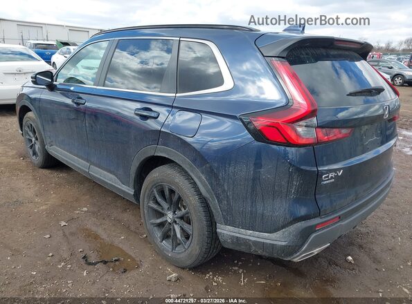 7FARS6H51SE056512 2025 HONDA CR-V HYBRID Dark Blue Задняя левая четверть