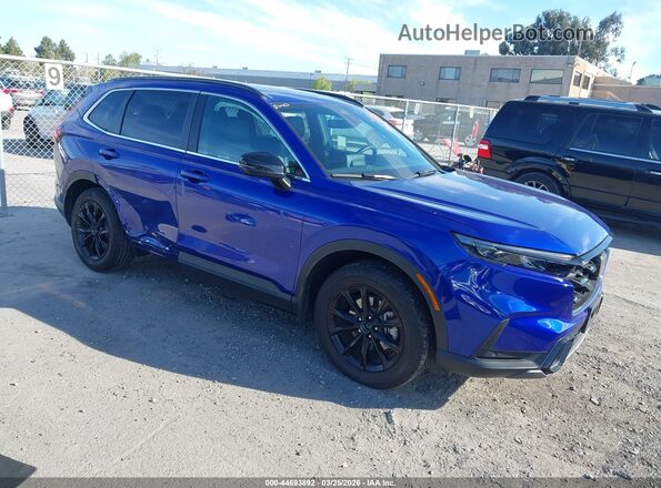 7FARS6H83RE030966 2024 HONDA CR-V HYBRID Синий Передняя правая четверть