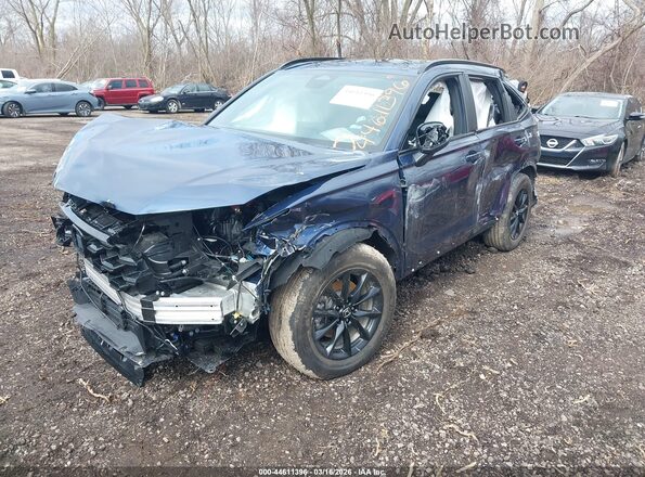 7FARS6H8XTE030132 2026 HONDA CR-V HYBRID Синий Передняя левая четверть