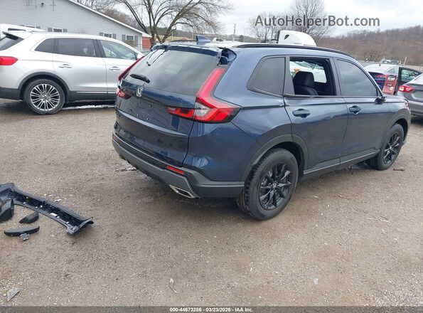 7FARS6H8XTE091335 2026 HONDA CR-V HYBRID Синий Задняя правая четверть
