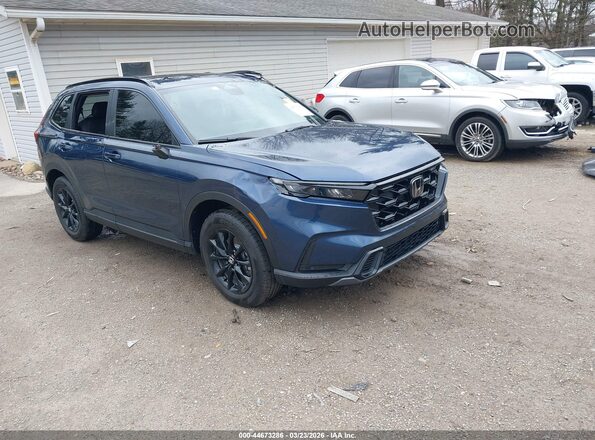 7FARS6H8XTE091335 2026 HONDA CR-V HYBRID Синий Передняя правая четверть