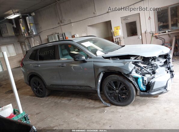 7FARS6H95RE050564 2024 HONDA CR-V HYBRID Серый Вид задней части салона