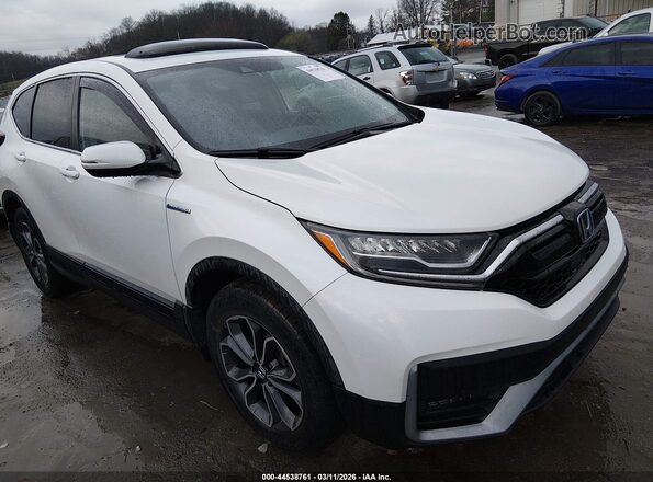 7FART6H87ME012203 2021 HONDA CR-V HYBRID Белый Передняя правая четверть