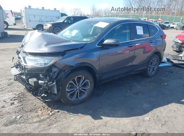 7FART6H88LE018980 2020 HONDA CR-V HYBRID Gray Vista tres cuartos delantera izquierda