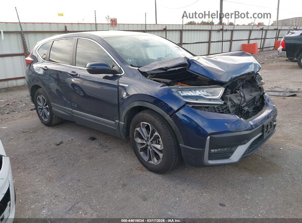 7FART6H8XLE005373 2020 HONDA CR-V HYBRID Blue Передня права чверть