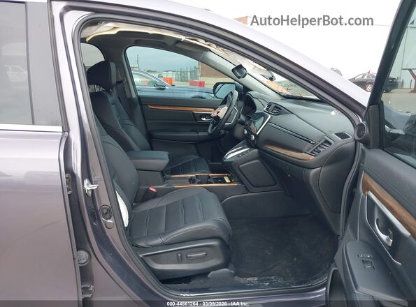 7FART6H9XLE022022 2020 HONDA CR-V HYBRID Gray Вид салону спереду