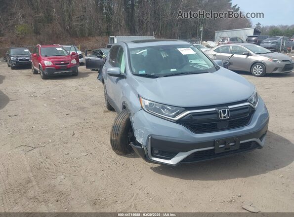 7FARW2H56NE031963 2022 HONDA CR-V Синий Передняя правая четверть