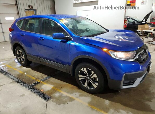 7FARW2H77NE016048 2022 HONDA CR-V Синий Передняя правая четверть