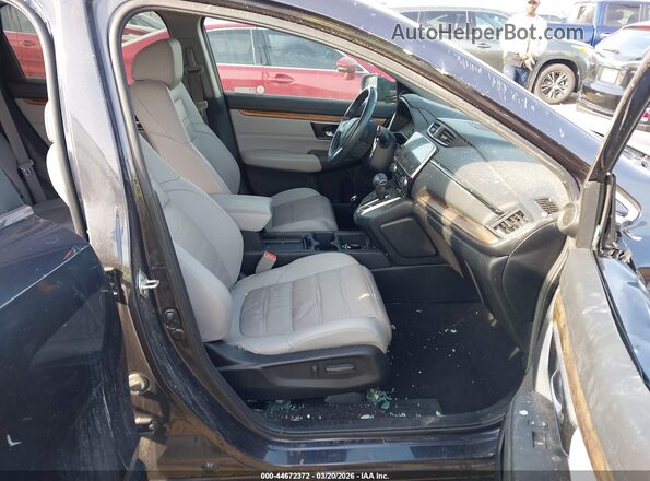 7FARW2H85KE004971 2019 HONDA CR-V Серый Вид салона спереди