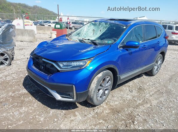 7FARW2H94LE007967 2020 HONDA CR-V Синий Передняя левая четверть
