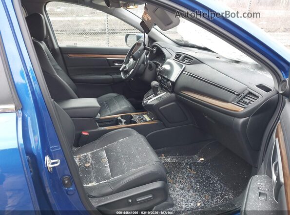 7FARW2H94LE007967 2020 HONDA CR-V Синий Вид салона спереди