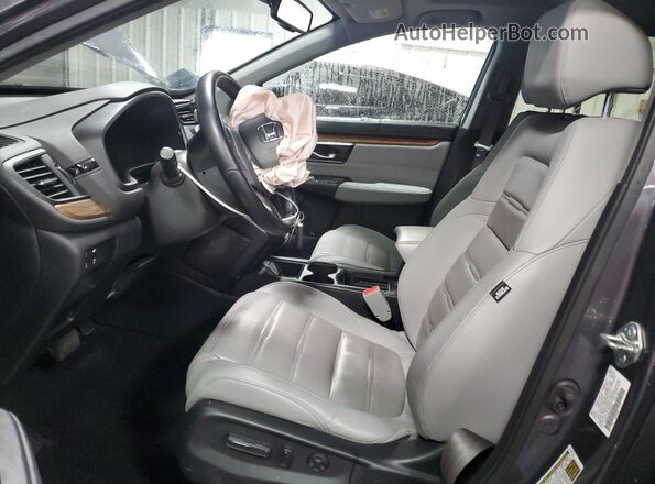 7FARW2H98JE062550 2018 HONDA CR-V Серый Вид салона спереди