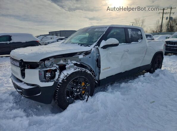 7FCTGAAA9NN013789 2022 RIVIAN R1T White Առջևի ձախ երեք քառորդ տեսարան