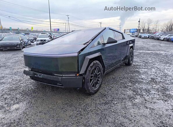 7G2CEHED8RA028338 2024 TESLA CYBERTRUCK Зеленый Передняя левая четверть