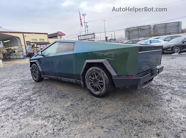 7G2CEHED8RA028338 2024 TESLA CYBERTRUCK Зеленый Задняя левая четверть