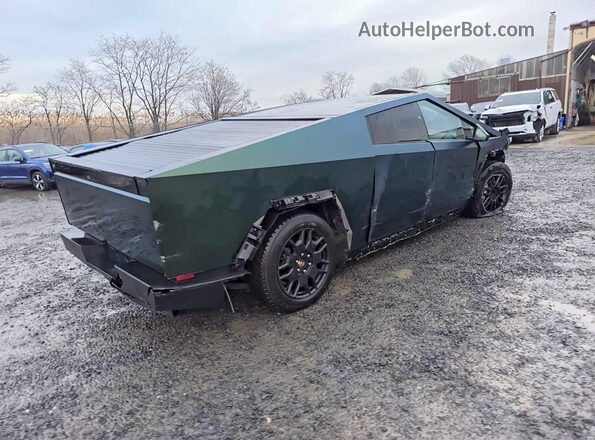 7G2CEHED8RA028338 2024 TESLA CYBERTRUCK Зеленый Передняя правая четверть