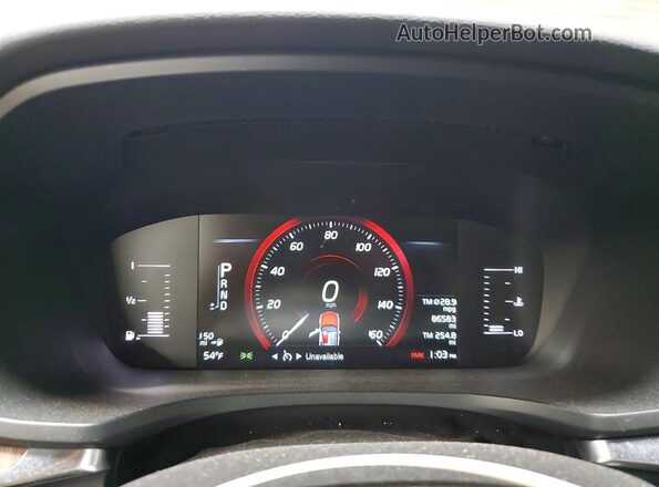 7JRA22TK7KG006333 2019 VOLVO S60 Silver Vista del cuadro de instrumentos