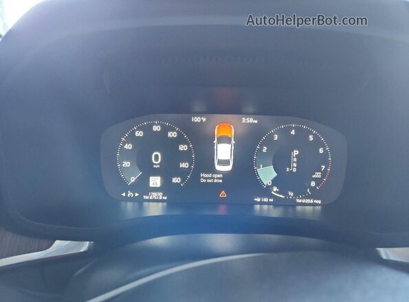 7JRA22TKXKG007430 2019 VOLVO S60 Черный Вид щитка приборов