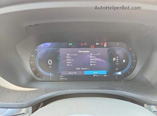 7JRL12TK7RG291296 2024 VOLVO S60 Серебряный Вид щитка приборов