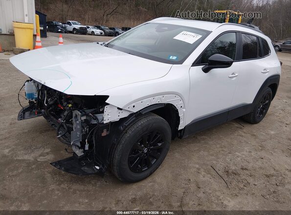 7MMVAABW1SN134046 2025 MAZDA CX-50 HYBRID White წინა მარცხენა ხედი სამი მეოთხედიდან