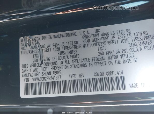 7MMVABDM2RN241697 2024 MAZDA CX-5 Black Engine compartment view