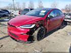 2022 Tesla Model X Dual Motor All-wheel Drive Red vin: 7SAXCAE53NF343560